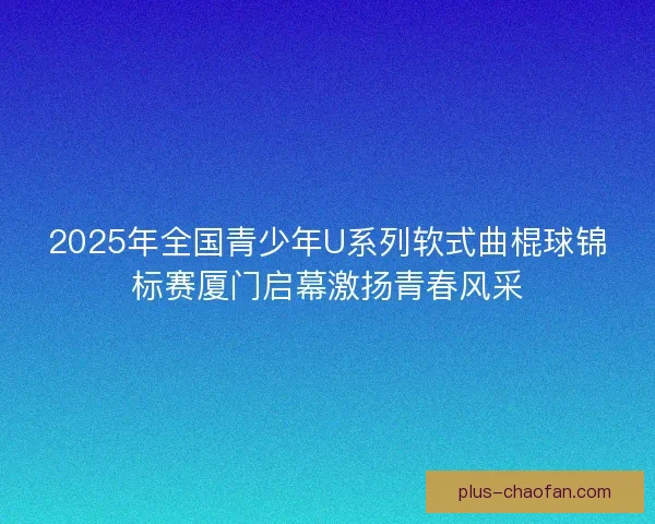 2025年全国青少年U系列软式曲棍球锦标赛厦门启幕激扬青春风采 2025年全国青少年U系列软式曲棍球锦标赛厦门启幕激扬青春风采